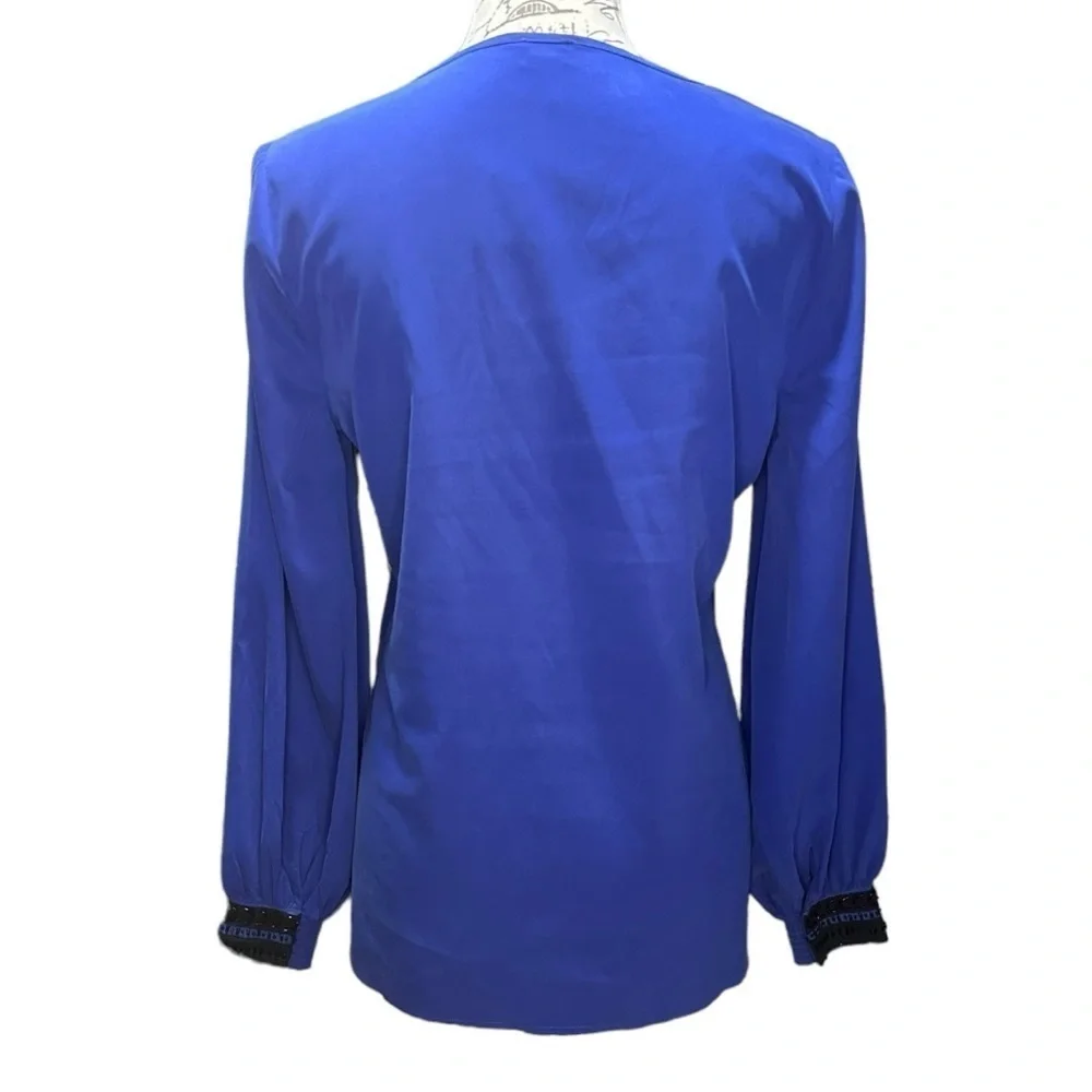 Chico's Blue and Black Tunic Top Size 0 (Chico's) / Small NWT